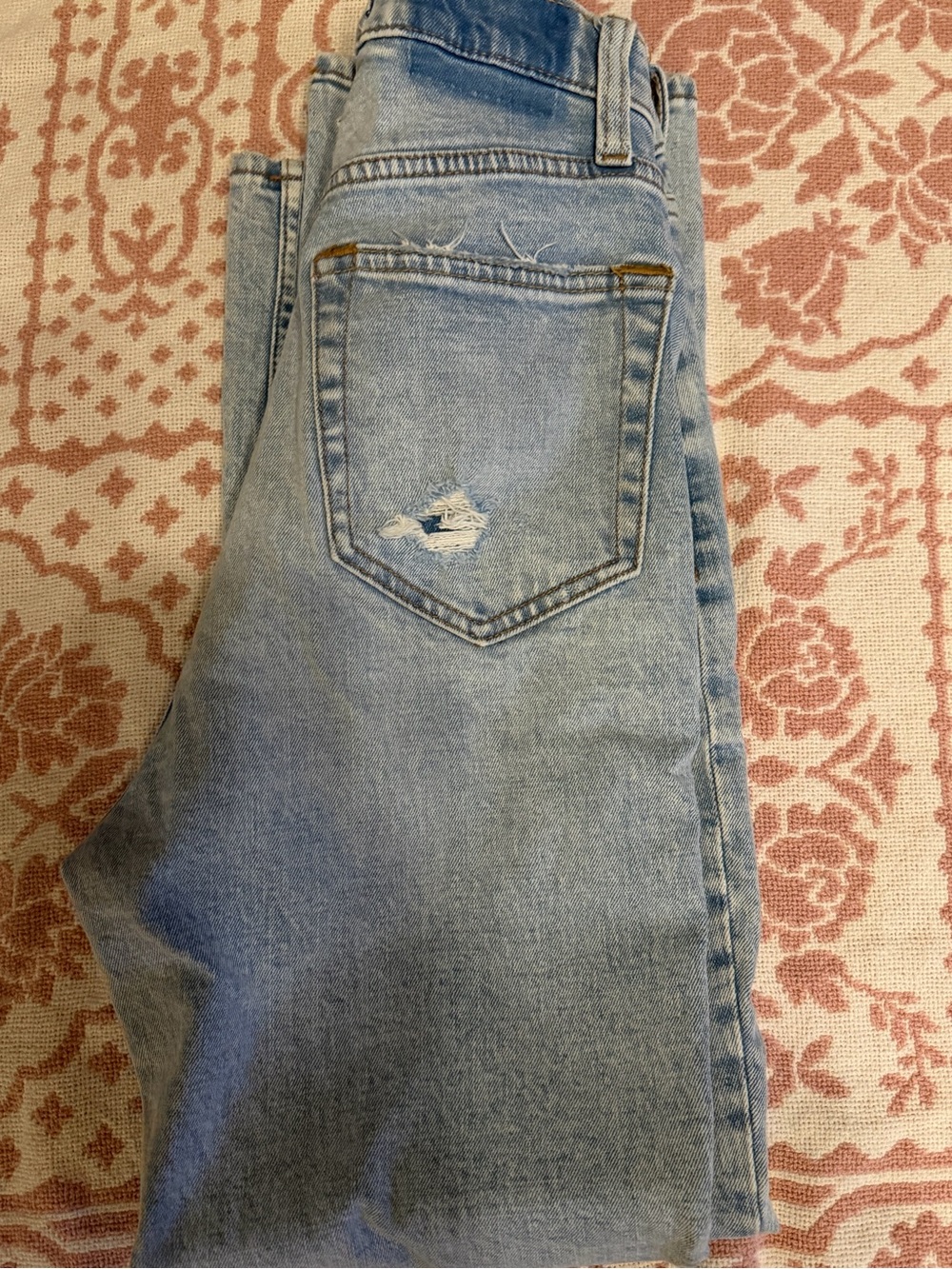 Abercrombie & Fitch Light Blue Ankle Straight Leg Jeans